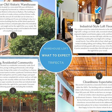 Ferienwohnung Trifecta Historic Brick 2Br Getaway Superhost Durham Exterior foto